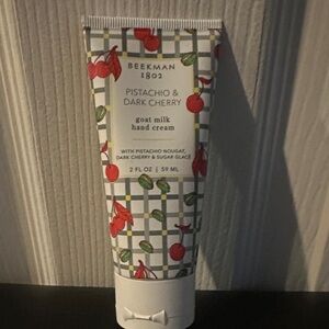 Beekman 1802 Cherry & Pistachio Goat Milk Hand Cream 2oz purse/travel size